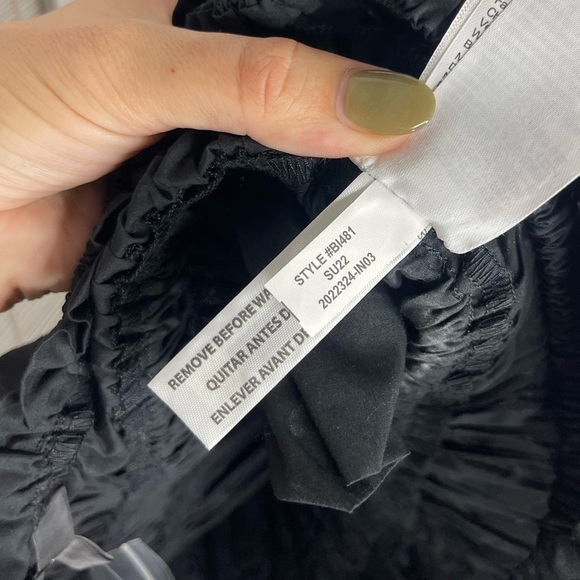 J. Crew Cinched Waist Cotton Poplin Tank Black - Picture 8 of 8